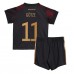 Cheap Germany Mario Gotze #11 Away Football Kit Children World Cup 2022 Short Sleeve (+ pants)